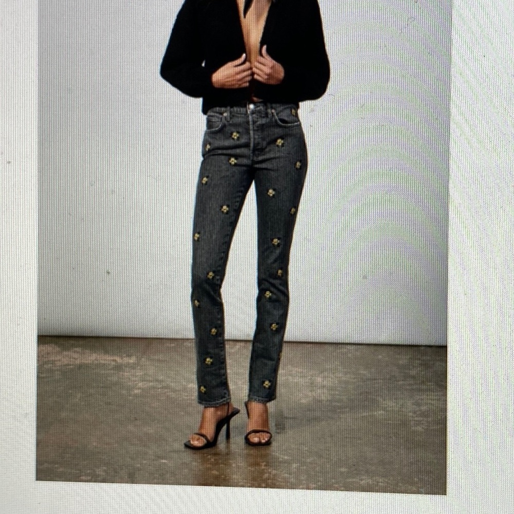 Zara the slim full length jeans new never worn with tags